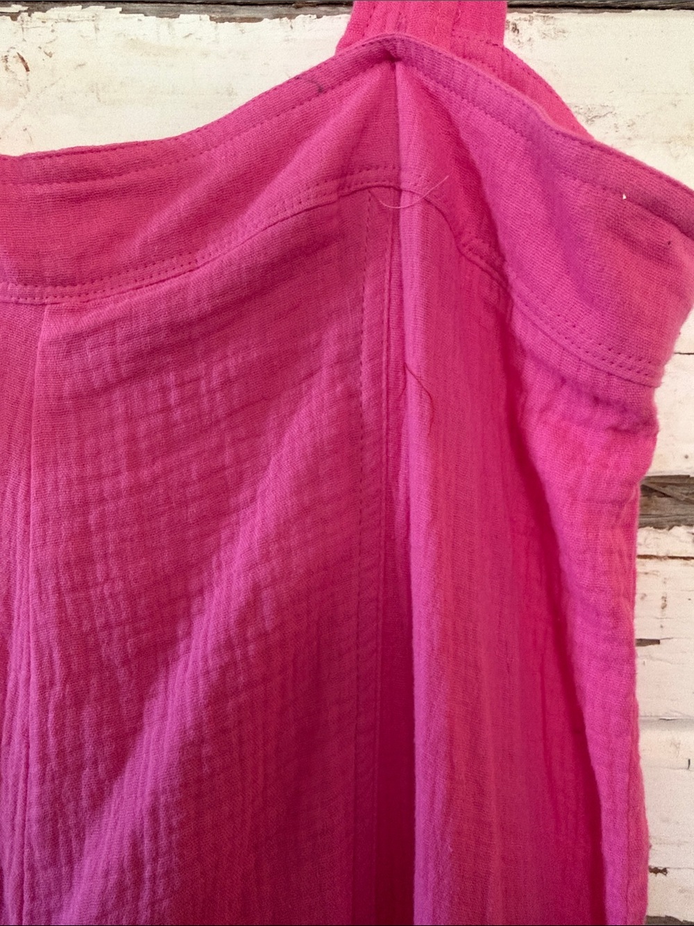 BiBi Hot Pink Sleeveless Button-Front Jumpsuit - Picture 12 of 12